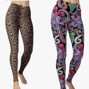 VIV collection Women’s Buttery Soft Leggings - set of two